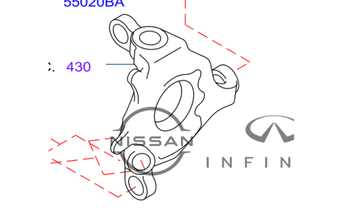 طقم جلب 3 حبات الجهة دنقل خلفي انفنتي FX 2007/2005