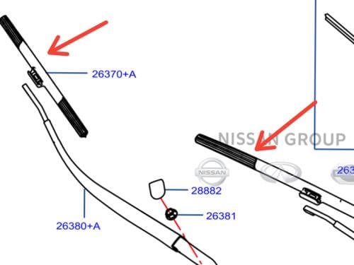 مساحة زجاج امامي انفنتي QX60 /Q50