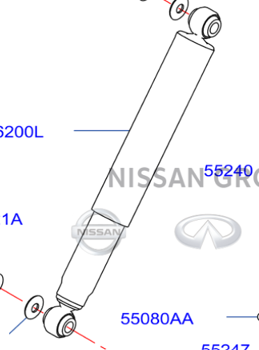 مساعد خلفي نيسان نفارا 2016/2024_صناعه تايلندية