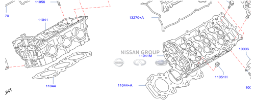 وجة رأس مكينة QX70/FX ( 2008 - 2019 ) [VQ35HR] VQ35HR TYPE ENGINE