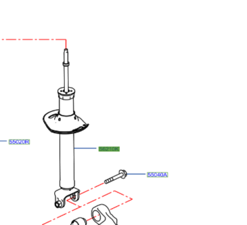 مساعد خلفي انفينتي Q50 تيربو 2014/2016