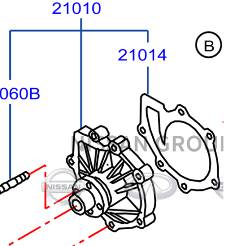 طرمبة ماء نيسان باترول 4500 1998/2009