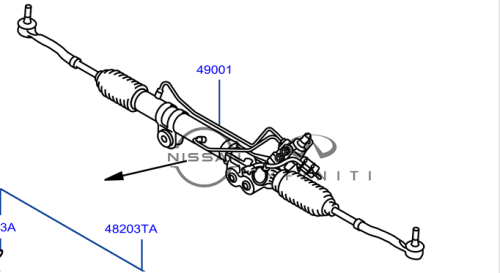 علبة دركسون تحت نيسان باترول 8 سلندر 2013/2010 بدون حساس