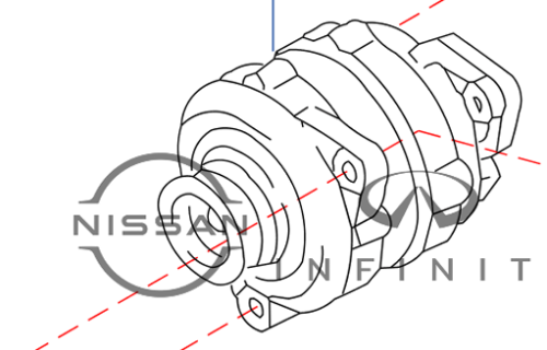 دينمو انفينتي M35/45 Q40/G Q70 2005/2010 ماليزي يجب تطبيق رقم الهيكل