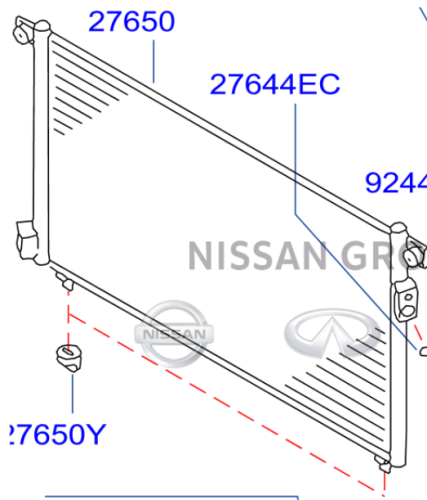 رديتر مكيف نيسان باترول 1997/1999