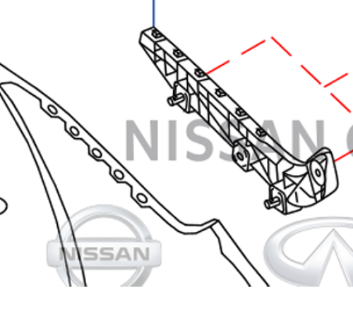عظمة صدام خلفي نيسان مكسيما 2016/2020