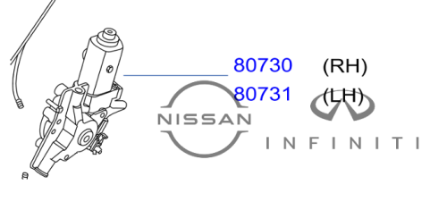 دينمو زجاج الابواب الامامية الجانبية نيسان باثفيندر كلاسيك 2006/2008