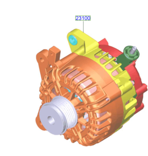 دينمو اكس تريل 2014/2022 اصلي وكالة