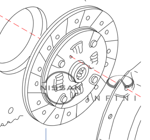 صحن كلتش نيسان التيماء قير عادي 2008 4سلندر