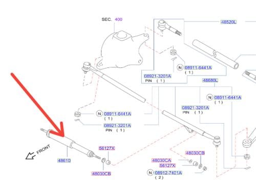 مساعد دركسون نيسان باترول 2003/2009 مكينة 4500