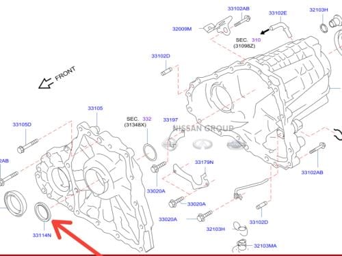 صوفة دبل امامي انفنتي FX2006/2018