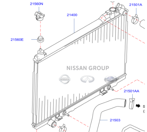 رديتر ماء أنفنتي FX35 06/08 -751019_صناعه تايلندية