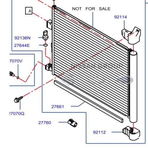 رديتر مكيف نيسان سنترا _ صناعه تايلنديه