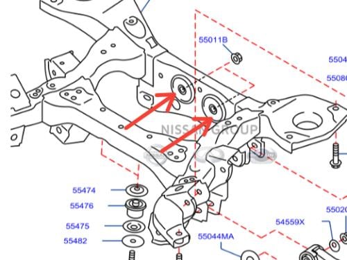طقم  حبتين جلب كمر خلفي  انفنتي QX802012/2018 صناعة تايوانية