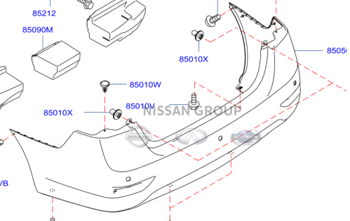 جلدة صدام خلفي سنترا - بحساس 2016/2019