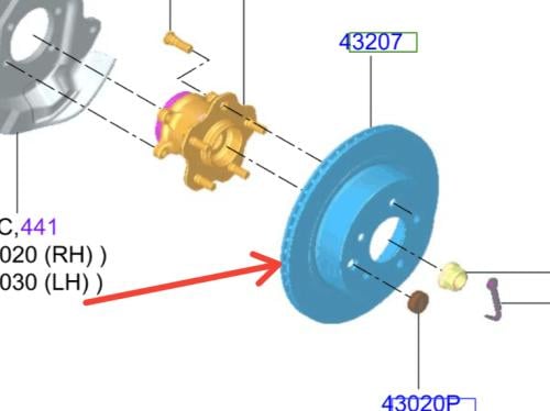 هوب خلفي نيسان اكس تريل 2014/2022