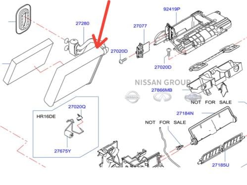 ثلاجة مكيف تبريد سنترا 2015/2020