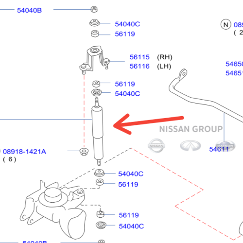 مساعد امامي نيسان باترول فتك 2001/2003