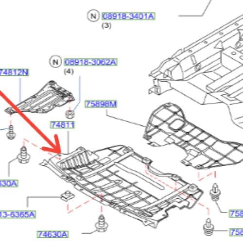 بطانة تحت المكينة انفنتي  FX 2007/2006