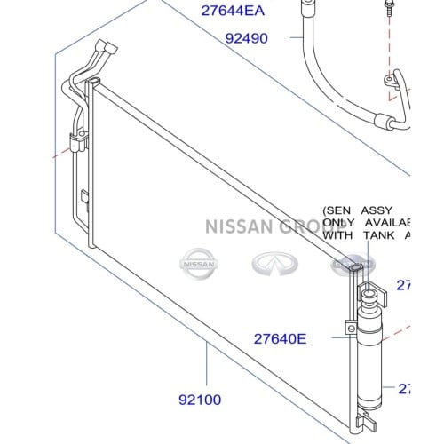 رديتر مكيف التيماء 2008/2018+ مكسيما 2010/2023 صناعه تايلنديه