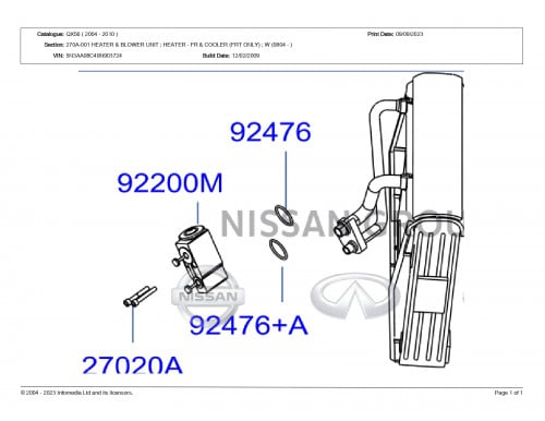 ثلاجة مكيف  امامي  QX56 أنفتني    2004/2010