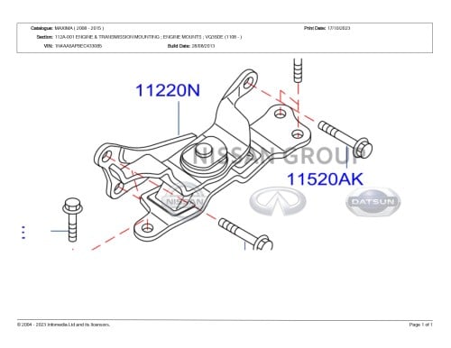 كرسي جربكس نيسان  مكسيما 2011/2015