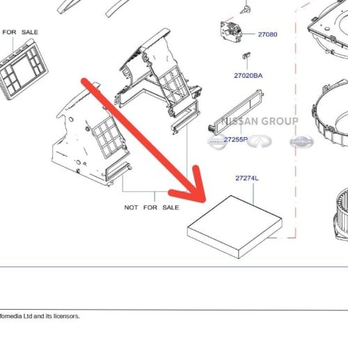 فلتر مكيف انفنتي (FX35(2006/2008