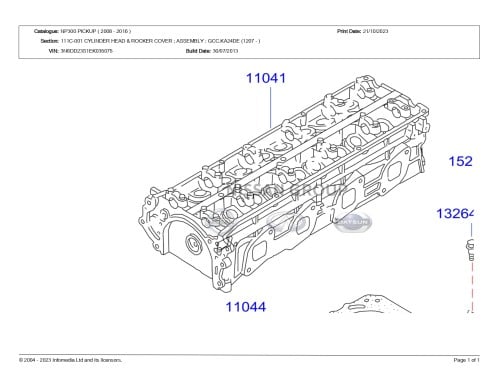 راس مكينة  نيسان بيك اب