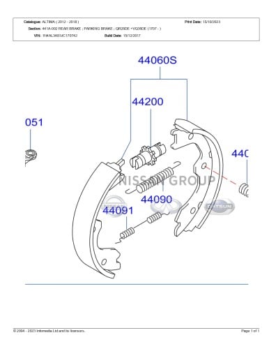 قماش جلنط خلفي التيماء  2013/2018