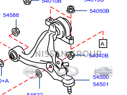 مقص امامي تحت Q70/M ( 2010 - 2020 )
