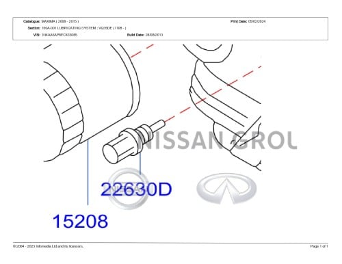 حساس حرارة مكسيما 2010/2015