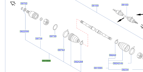 جلدة عكس داخلي نيسان باثفندر 2006/2008