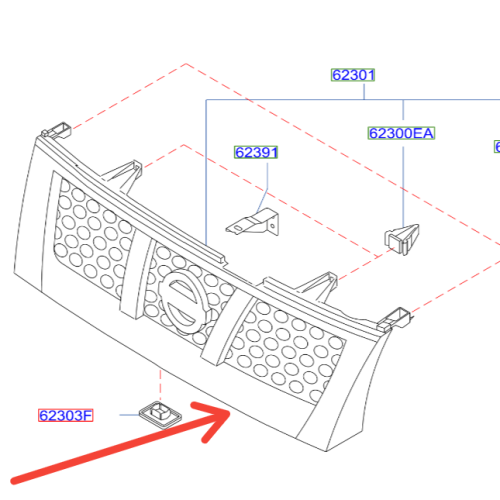 شبك امامي نيكل نيسان بيك اب 2012/2013