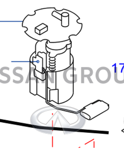 عوامة كاملة بنزين انفنتي  G35/37/25 SEDAN ( 2006 - 2014 ) VQ35HR TYPE ENGINE