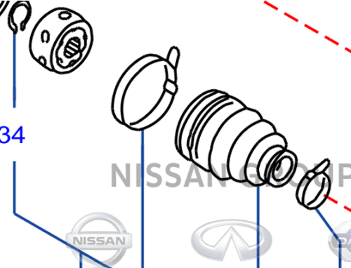 جلدة عكس خارجي  باثفندر 2013/2018-أصلي وكالة