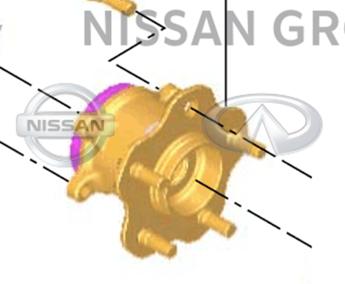 فلنجة هوب خلفي اكس تريل دبل  2015/2022