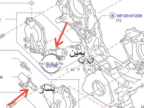 حساس صدر مكينه  نيسان باترول y62 /2010/2023 مكينة 400