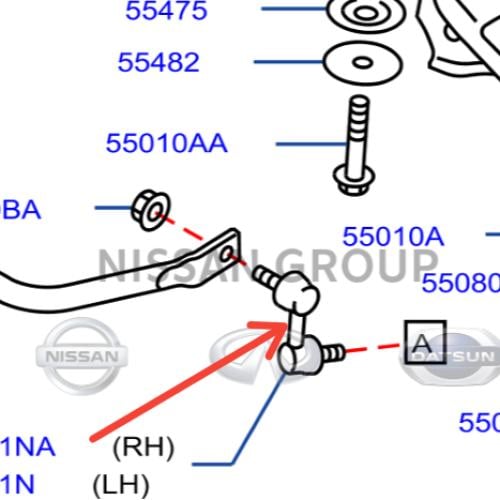 مسمار توازن خلفي نيسان باترول بلاتينيوم 2010/2018