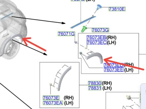 ديكور جهة الصدام لرفرف خلفي نيسان اكس تريل 2023/2025