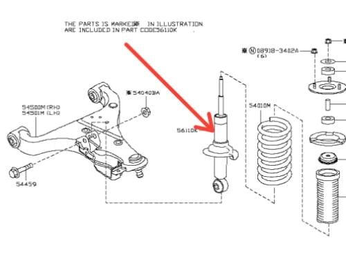 مساعد امامي انفبنتي QX80/Q56 امريكي يجب تطبيق رقم الهيكل