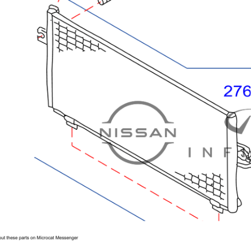 رديتر مكيف نيسان مكسيما 2000/2001 من دون علبة الفريون