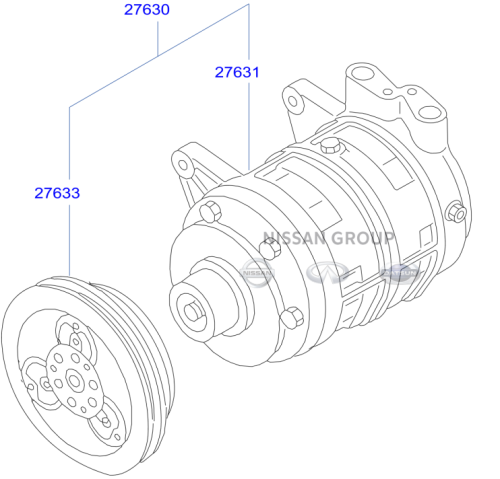 كمبروسر نيسان باترول 4500 OEM  1999/2010