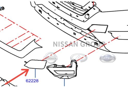 غطاء سحب صدام امامي اكس تريل 2018/2022