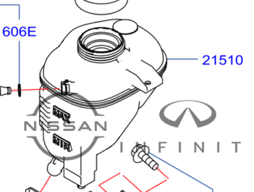 قربة رديتر ماء انفينتي Q50 2014/2015