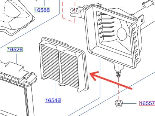 فلتر هواء انفينتي Q70