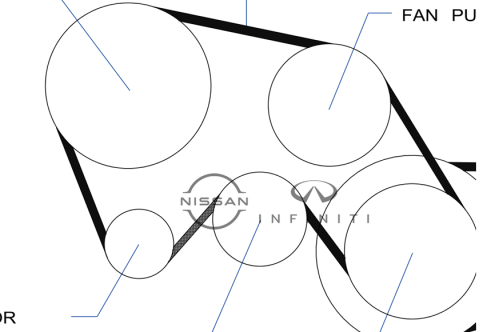 سير مروحة نيسان باثفيندر 2000/2003