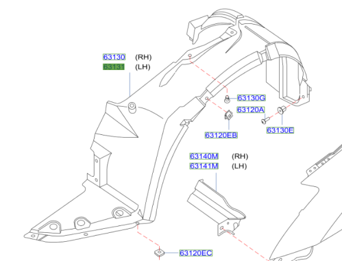 بطانة رفرف امامي التيماء 2010/2009-تجاري