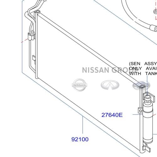 رديتر مكيف نيسان مكسيما 2010/2015 صناعة تايلندية