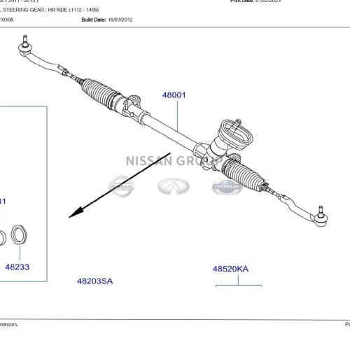 علبة دركسون تحت صني 2012-2025-اصلي وكالة