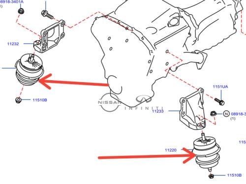 كرسي مكينة انفينتي Q50 2012/2023 تيربو